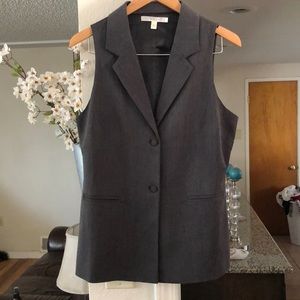 Gray suit vest